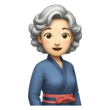 Korean auntie sticker