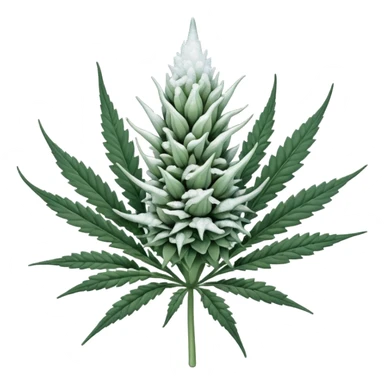 white color marijuana sticker