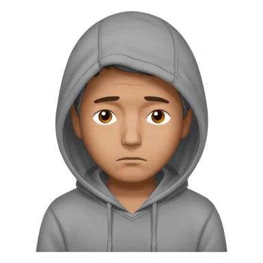 men with hoodie sad sticker