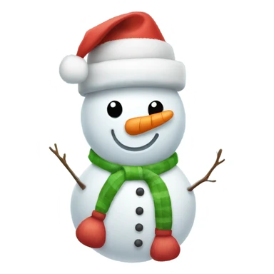 full body christmas hat snowman sticker