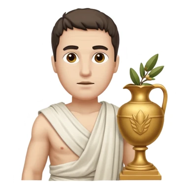 man white ancient greek people sticker