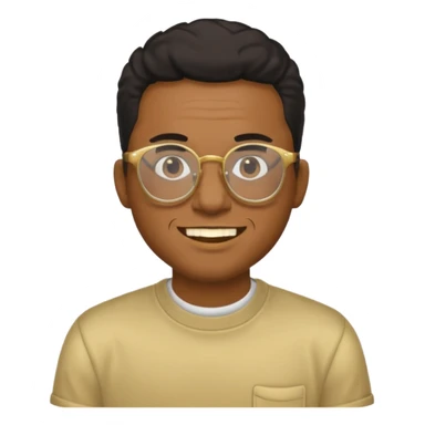 A gangster black cool rapper with cool shirt Glasses gold teeth  sticker