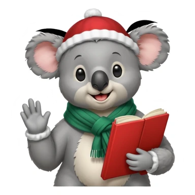 Koala Caroler sticker
