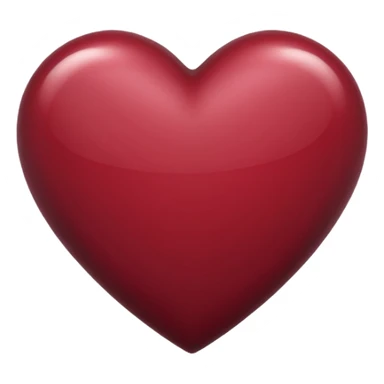 Maroon heart sticker