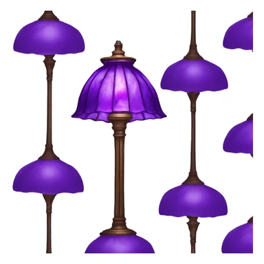 Tiffany lamp purple sticker