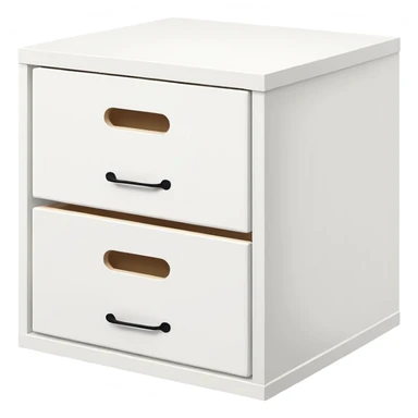 kallax 2 cajones ikea compartimientos blancos sticker