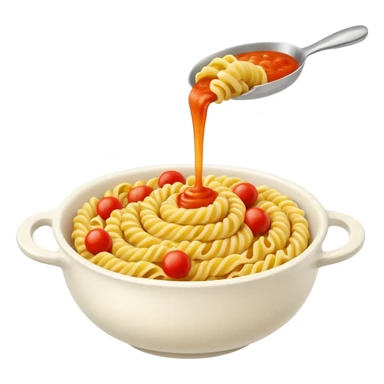 fusilli pasta bowl sticker