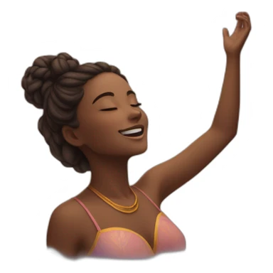 beautiful girl ascending into nirvana sticker