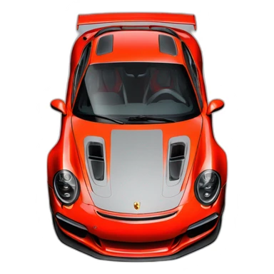 Porsche 911 red gt3 rs sticker