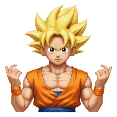 Goku going super saiyan  sticker