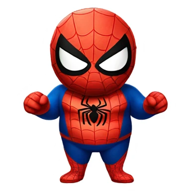A fat spider man sticker
