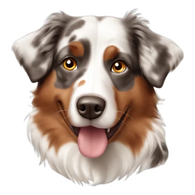 red merle australian shepherd sticker