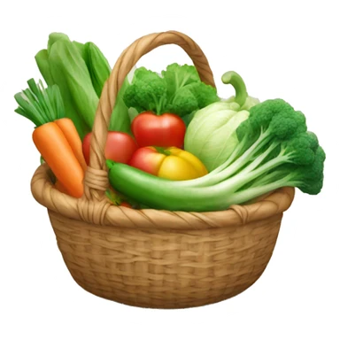 basket of vegitables sticker