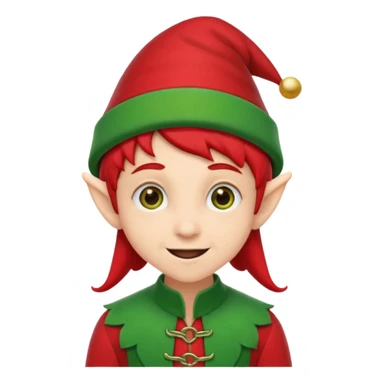 duende navideño con ortodoncia sticker