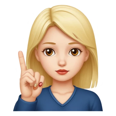 Nude girl showing his middle finge sticker