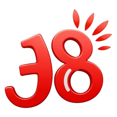 Bold red number 1000000 with energetic double underlines like the 100 emoji, vibrant and dynamic design conveying extreme approval and excitement sticker