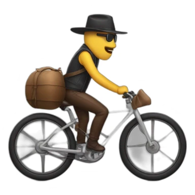musk-wearing-hat -while-riding-bike sticker