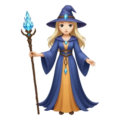 Elegant sorceress – Long dress, staff





 sticker