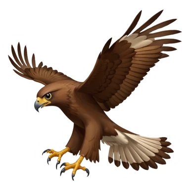 hawk swooping down sticker