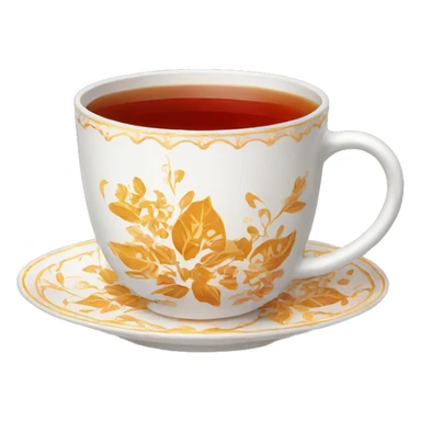turkish tea cup sticker