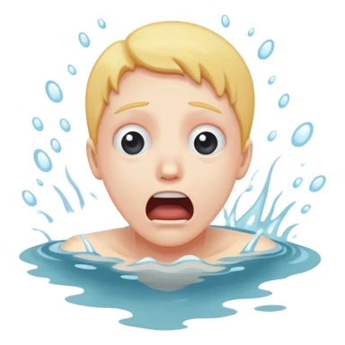 person drowning  sticker