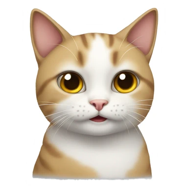 Cat saying idk sticker