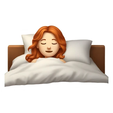 redhead girl going to sleep sticker