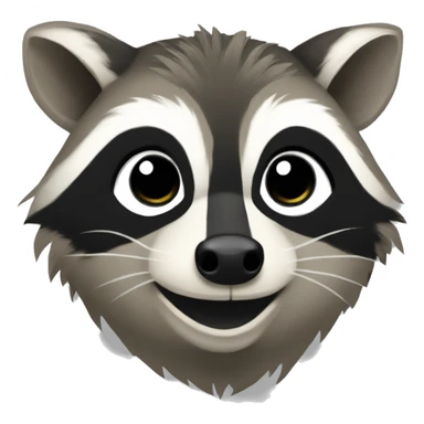 half raccoon half dodo sticker