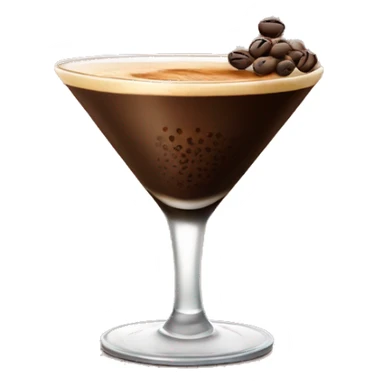 Espresso martini with coffee beans in it  sticker