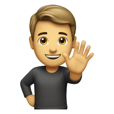 Me waving hello sticker