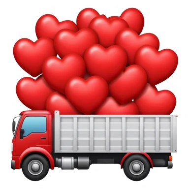 A truckload of kisses to express your love sticker