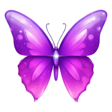 Purple-Shiny-Gem-Crystal-Nebula-Gradient-Sparkle-Stars-Glossy-Butterfly sticker