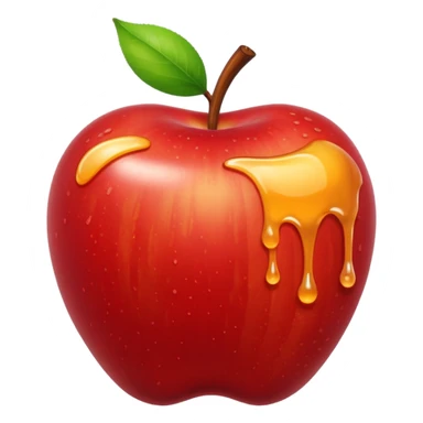 salt and honey on apple sticker