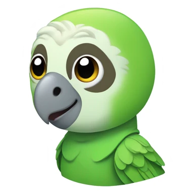 Green monk parakeet sticker