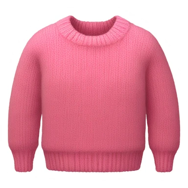pink cropped wool sweater, isolated sticker