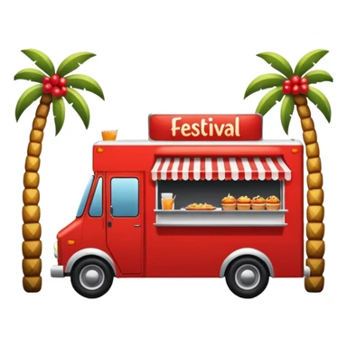 Festival Food Truck red sticker