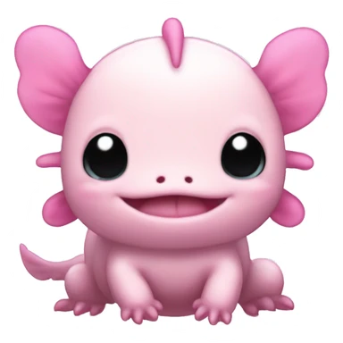 pink cute axolotl stitch sanrio sticker