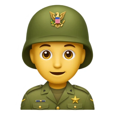 Create emoji of army  sticker
