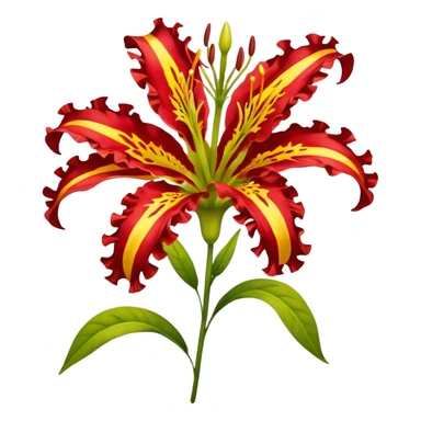 Gloriosa lily sticker