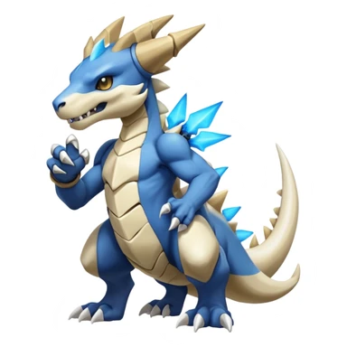 Manectric-Lucio-Cubone-Marowak-Draco-Fakémon-hybrid-creature (full body), 4 legs sticker