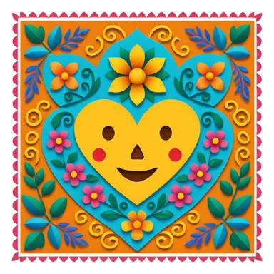 Papel picado sticker