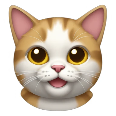 Gato fuerte con chupete en la boca sticker