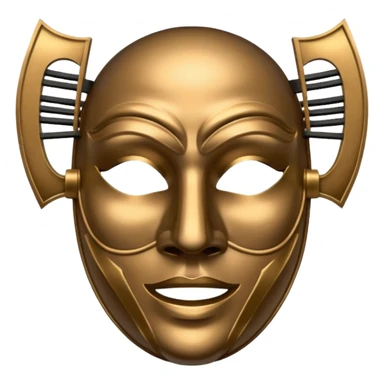 Musician mask sticker