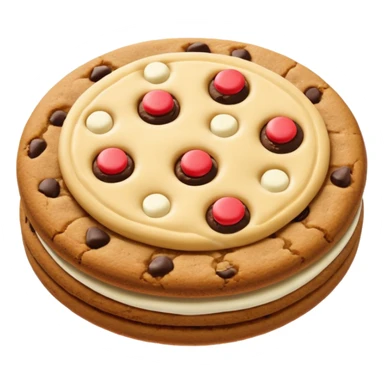 White chocolate chip chips ahoy cookie no face sticker
