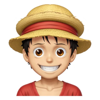 Monkey D. Luffy emoji sticker