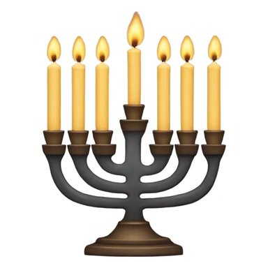 Menorah with 8 candles sticker