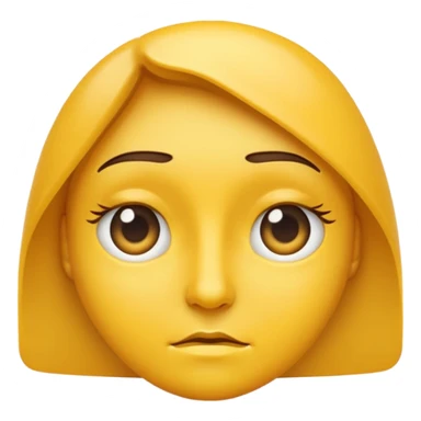 Side eye emoji front face sticker