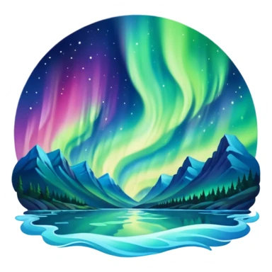 only northern light sticker
