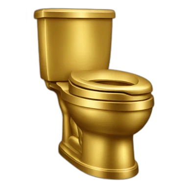 Trump golden toilet sticker