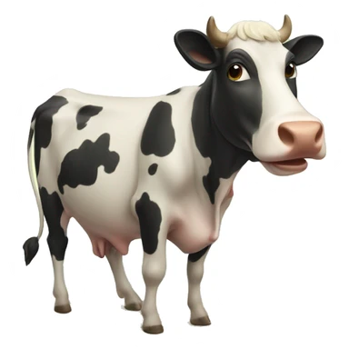 cow making holidays on the sea sticker